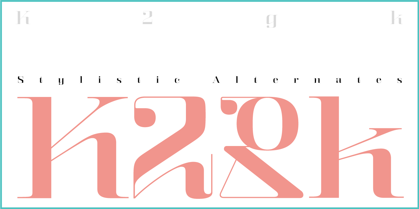 Пример шрифта Kalender Serif Blok No 2